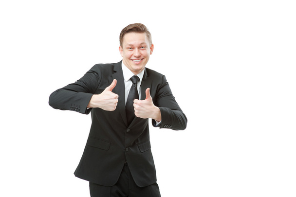 Man showing his thumbs up - Photo, Image