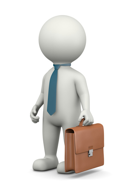 Personaje de hombre de negocios 3D
 - Foto, Imagen