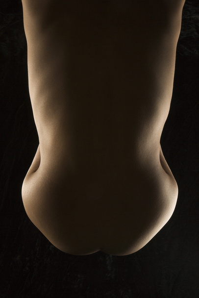 Nude female back. - Foto, afbeelding
