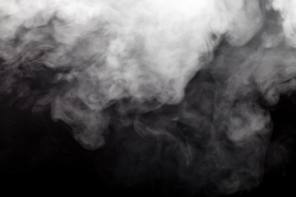Smoke on a black background. Defocused - Zdjęcie, obraz