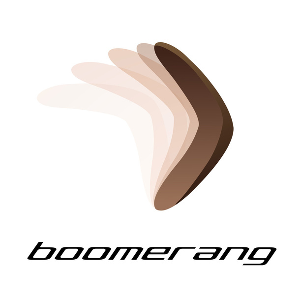 Signo vectorial boomerang
  - Vector, imagen