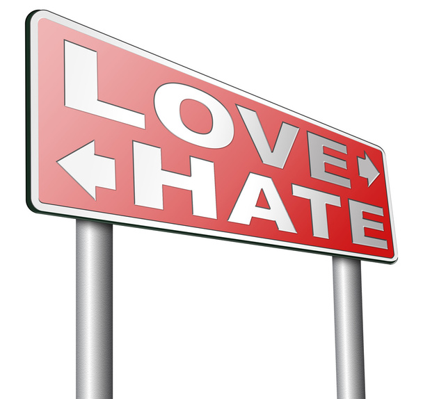 Liebe oder Hass - Foto, Bild