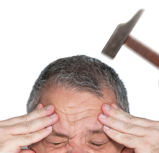 Man with hands on his forehead - Photo, Image