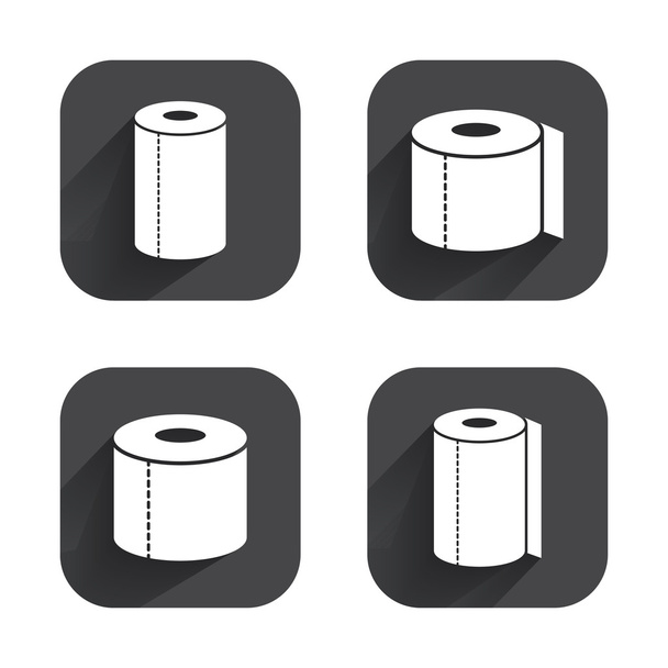 Toilet paper icons. - Вектор,изображение