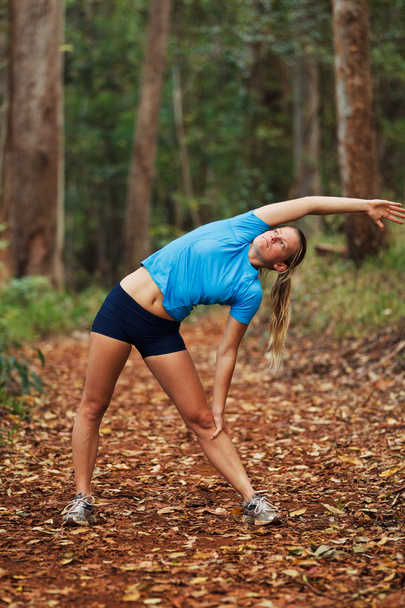 Runner Stretching - Photo, Image
