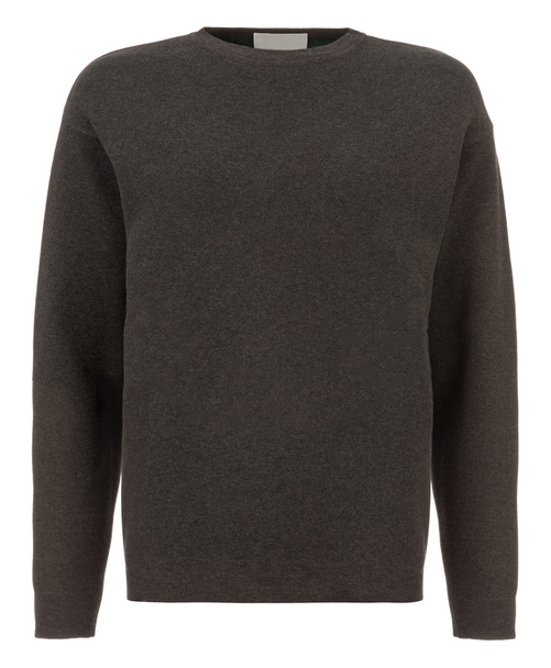 Cut-out of Plain Dark Grey Long-Sleeved Shirt on Invisible Manne - Photo, Image