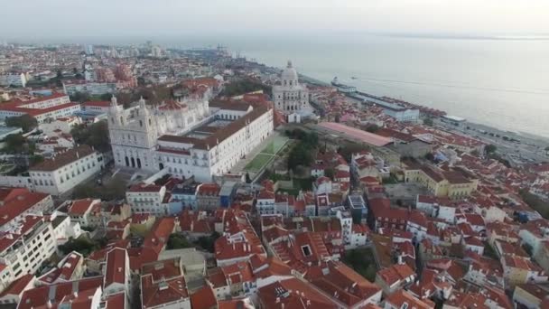 Luftaufnahme von alfama, Lissabon - Filmmaterial, Video