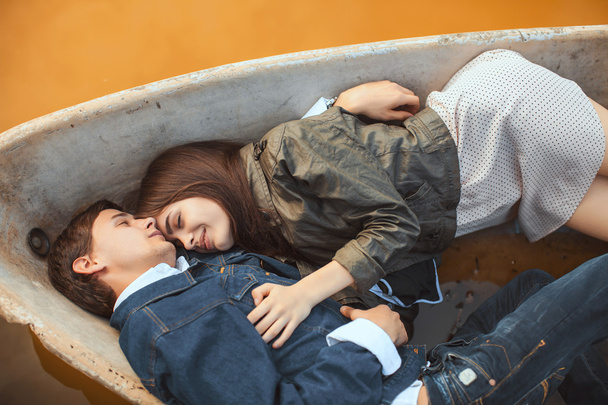 Happy young couple in love - Valokuva, kuva