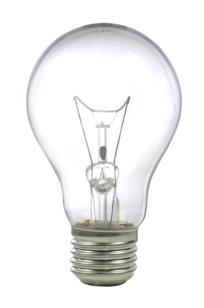 light bulb isolated on white background - Foto, Imagem