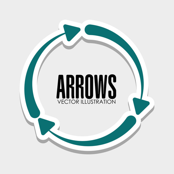 Arrows icons graphic - Vector, Image