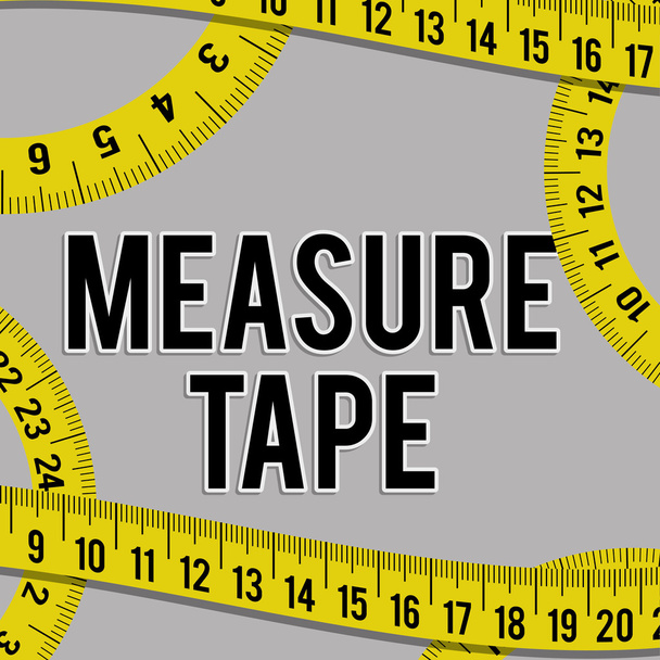 Measure tape and dieting - Vector, Image