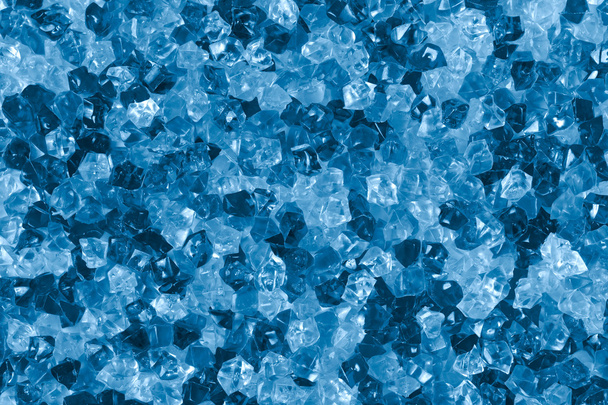 Cristaux décoratifs bleus comme de la glace
 - Photo, image