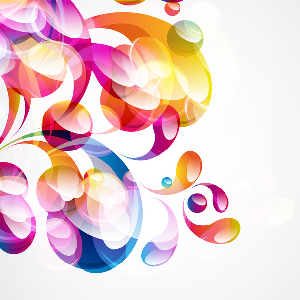 Abstract colorful arc-drop background. - Vektor, kép
