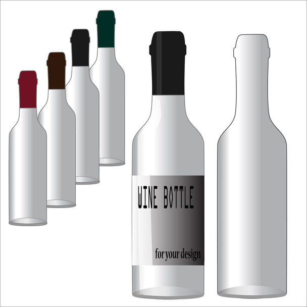 Vettore bottiglia di vino
 - Vettoriali, immagini