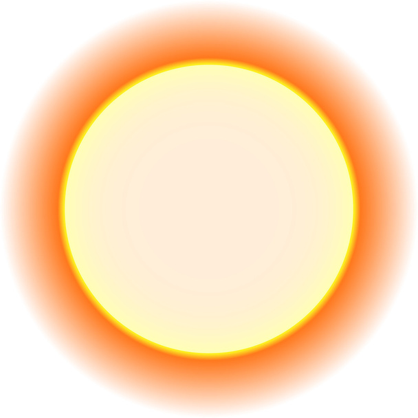 leuchtende Sonne; Sonnenlicht; Korona; Astronomie; Sonnenuntergang; Phasen; Sonnenstrahlen - Vektor, Bild