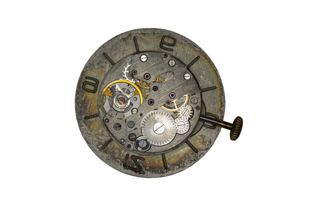 Vanha kello mekanismi lähikuva kuva
 - Valokuva, kuva