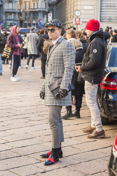 People at Milan Men's Fashion Week 2016 - Fotoğraf, Görsel