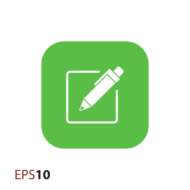 Paper and pen vector icon for web and mobile - Vektor, kép