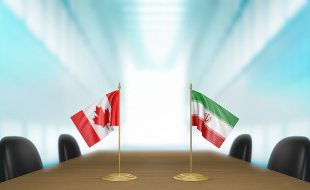 Relations entre le Canada et l'Iran et négociations commerciales rendu 3D
 - Photo, image