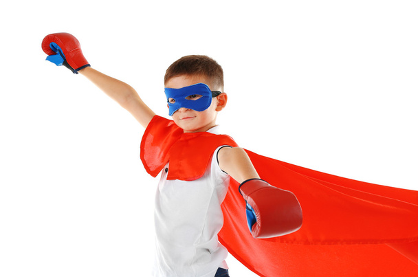 Boy dressed as superhero  - Фото, зображення