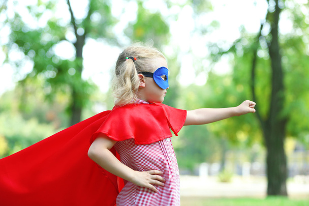 Superhero little girl  - Fotoğraf, Görsel