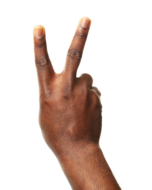 Human hand showing gesture - Foto, Imagen
