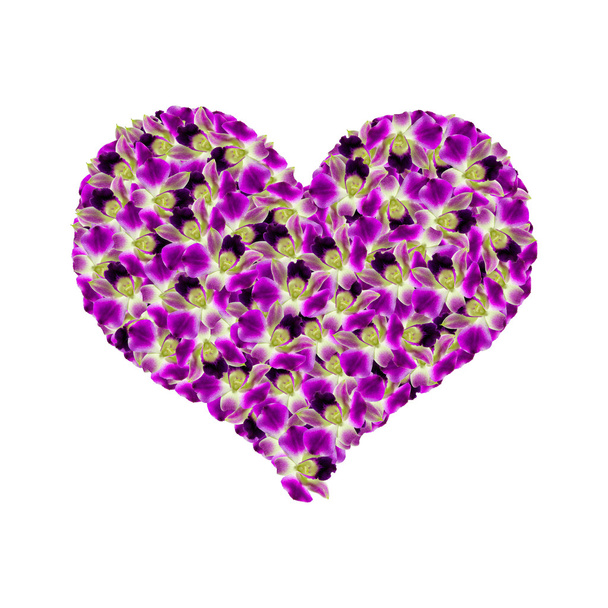 Corazón de orquídeas
 - Foto, imagen
