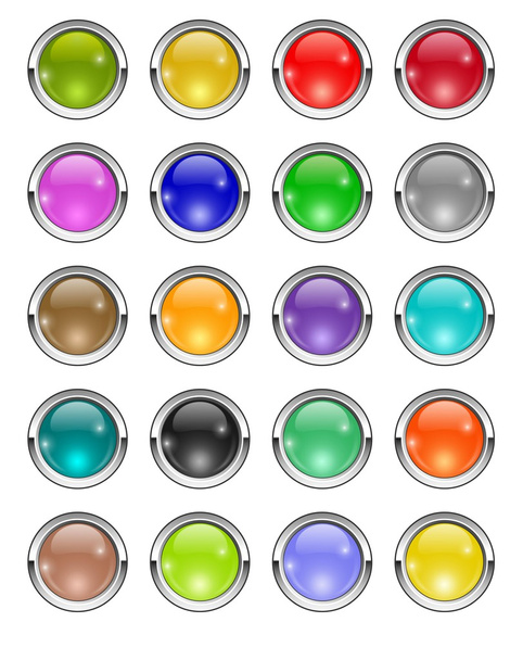Glossy buttons - Photo, Image