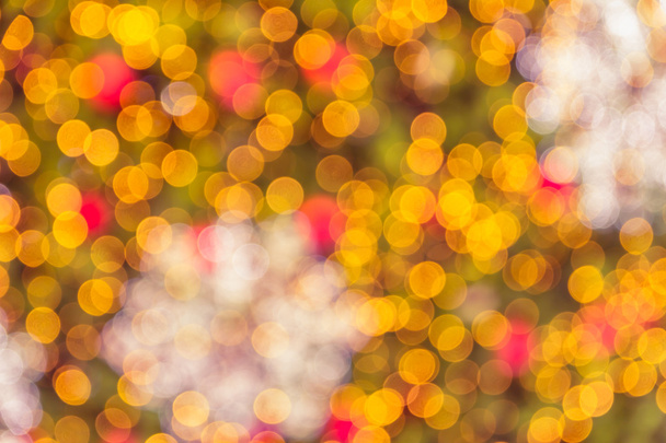 Desfocado abstrato vermelho e amarelo fundo de Natal
 - Foto, Imagem