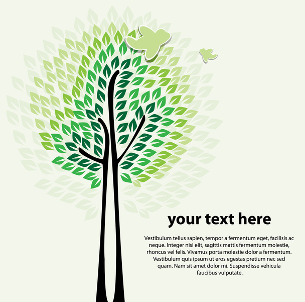 Stylized abstract tree vector - Vecteur, image