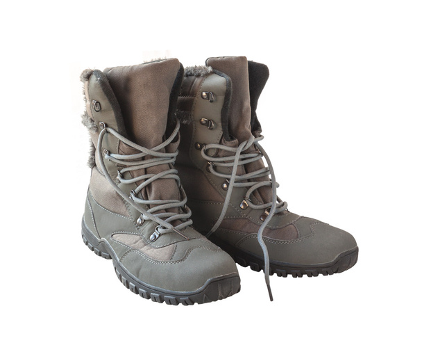 Pair of warm gray boots - Photo, Image