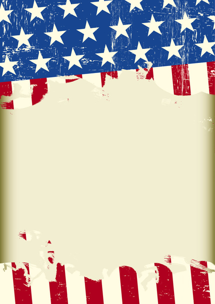 Amerikaanse koele vuile achtergrond - Vector, afbeelding