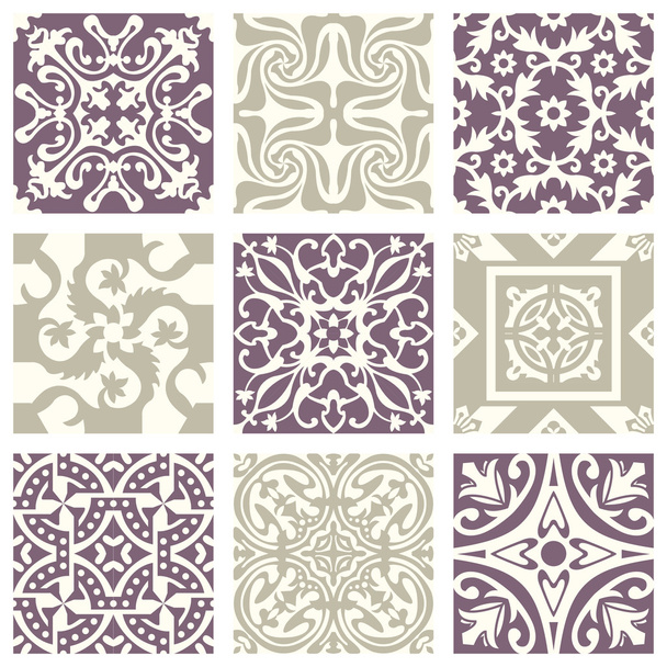 Classic vintage elegant pastel violet seamless abstract pattern 10 - Vektor, obrázek