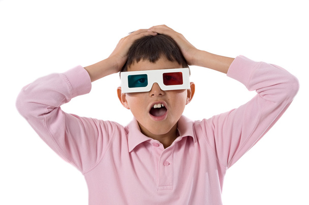Child whit 3d glasses - Photo, Image