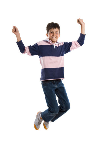 дитина, стрибки
 - Фото, зображення