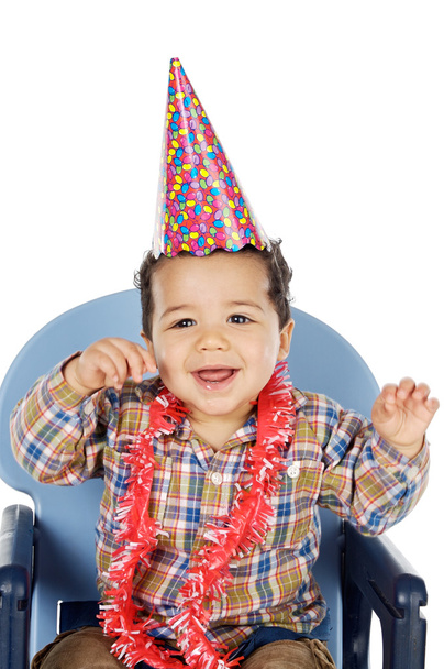 Adorable chico celebrando tu cumpleaños
 - Foto, imagen