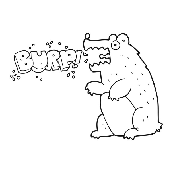 noir et blanc ours dessin animé roter
 - Vecteur, image