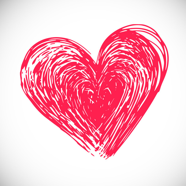 hand drawn heart,  vector - Vector, Image