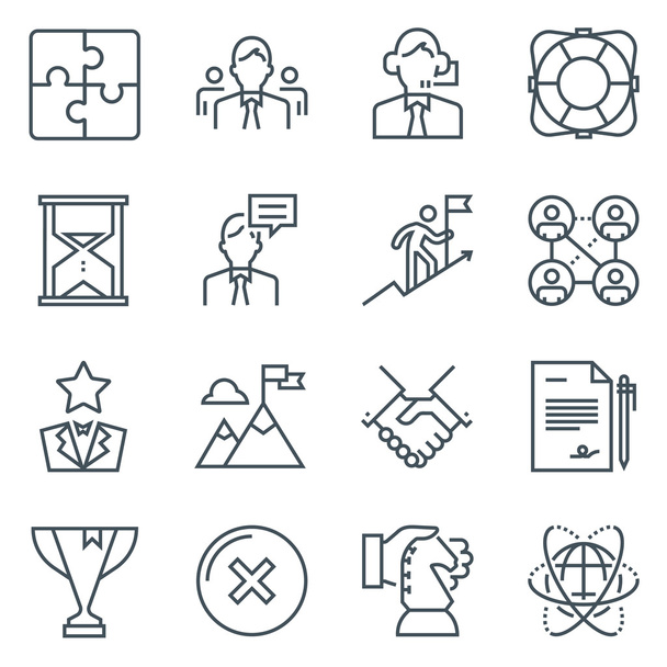 Set di icone aziendali - Vettoriali, immagini