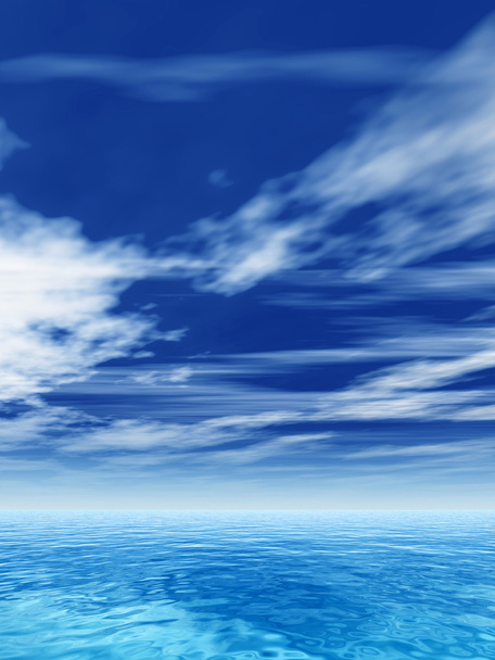 водні хвилі і небо
 - Фото, зображення