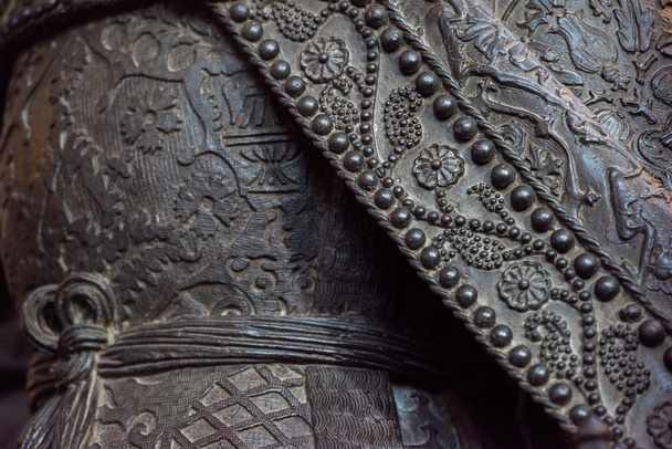 cobre manto textura fundo closeup
 - Foto, Imagem