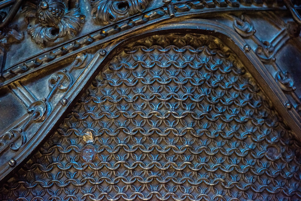 mantel de cobre textura fondo primer plano
 - Foto, Imagen