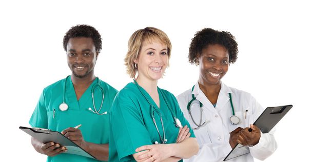 Медицинская команда из трех врачей
 - Фото, изображение