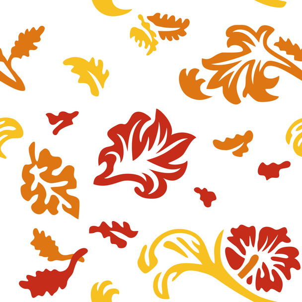Herfst eiken bladeren - Vector, afbeelding
