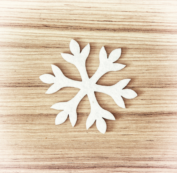Floco de neve branco, símbolo do inverno
 - Foto, Imagem