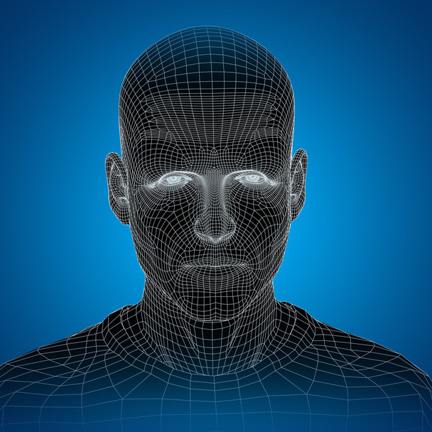 wireframe young human - Photo, Image