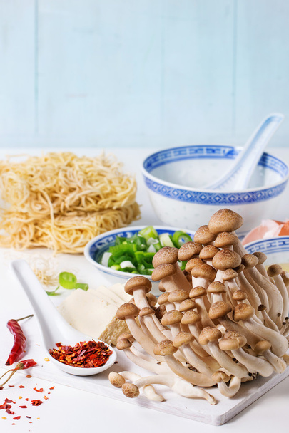 Ingredients for asian ramen soup - Фото, зображення
