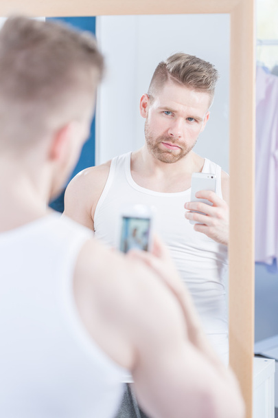Selfie in the mirror - Fotoğraf, Görsel