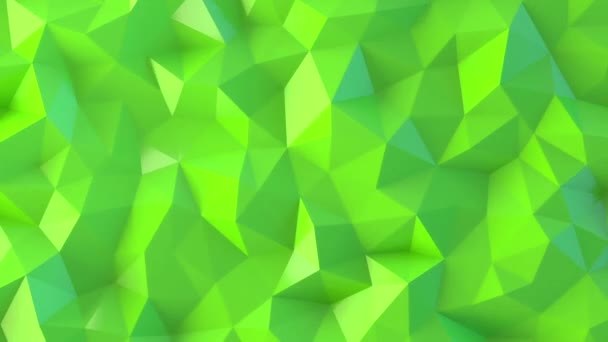 Green Low Poly Abstract Background. - Footage, Video