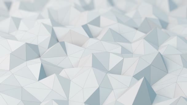 White low poly abstract background. - Footage, Video